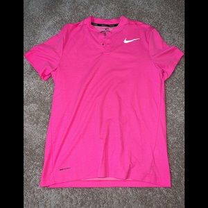 Neon Pink Nike Golf Shirt
